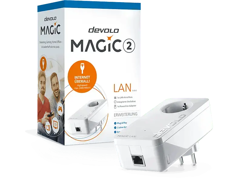 DEVOLO 8252 Magic 2 LAN Erweiterungsadapter; Powerline