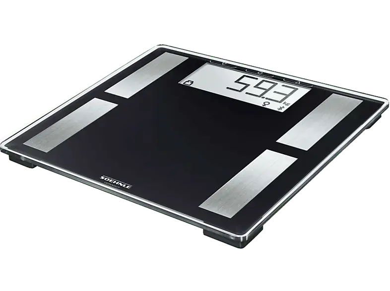 Soehnle Shape Sense Connect 50 Schwarz Waage, Maximale Tragkraft: 180 kg