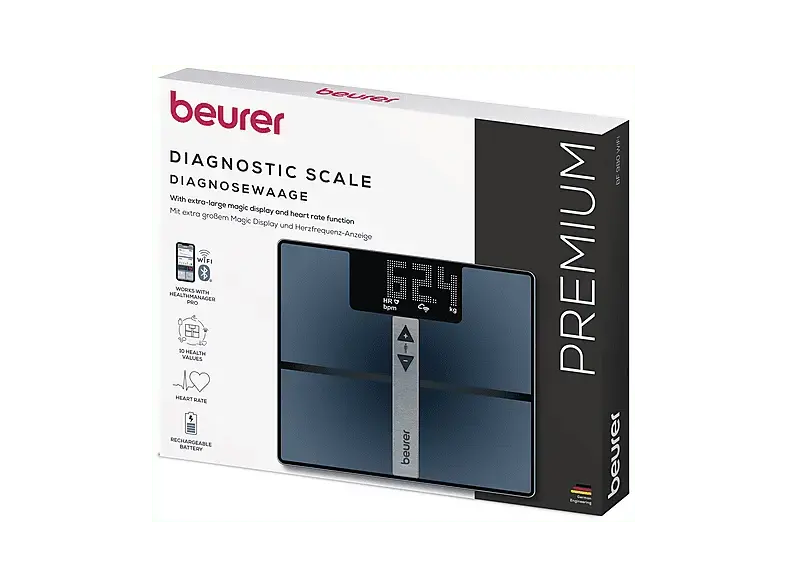 Beurer BF 980 WIFI Diagnosewaage, Maximale Tragkraft: 180 kg