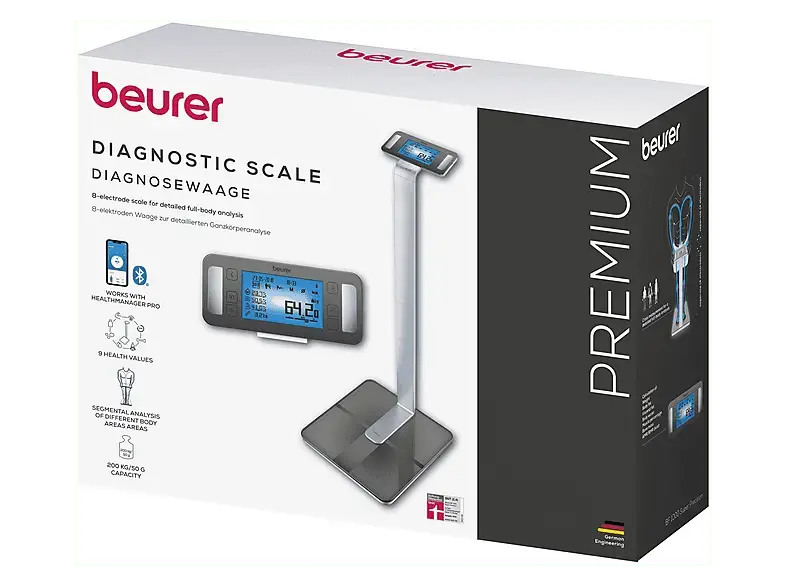 Beurer BF 1000 Super Precision Diagnosewaage, Maximale Tragkraft: 200 kg