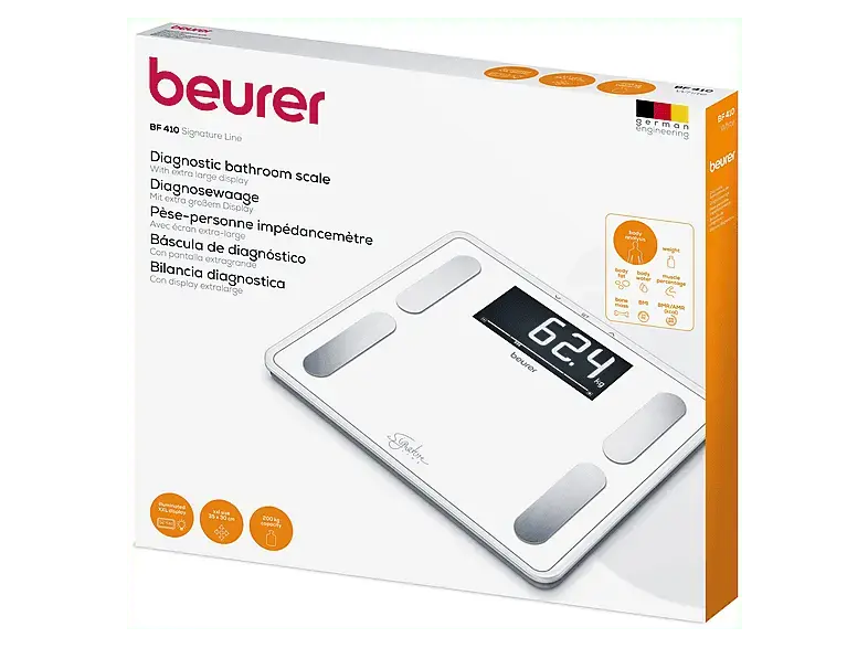 Beurer Signature Line BF400 Diagnosewaage, Maximale Tragkraft: 200 kg