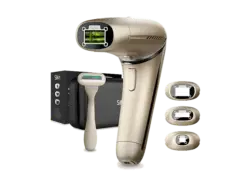 Silk'n SEV1PE1CC001 Seven IPL-Haarentfernungsger&auml;t (Gold, mit 3 Aufs&auml;tzen + Rasierer, Netzbetrieb)