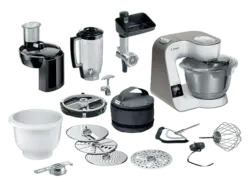 Bosch MUM5XL74 Serie 4 K&uuml;chenmaschine mit Waage Champagne (R&uuml;hrsch&uuml;sselkapazit&auml;t: 3,9 l, 1000 Watt)