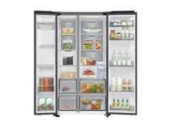 Samsung RS70F65KEFEF Side by Side, K&uuml;hl- und Gefrierkombination (640 l, E, 1780 mm hoch, No Frost (verminderte Eisbildung), Schwarz)
