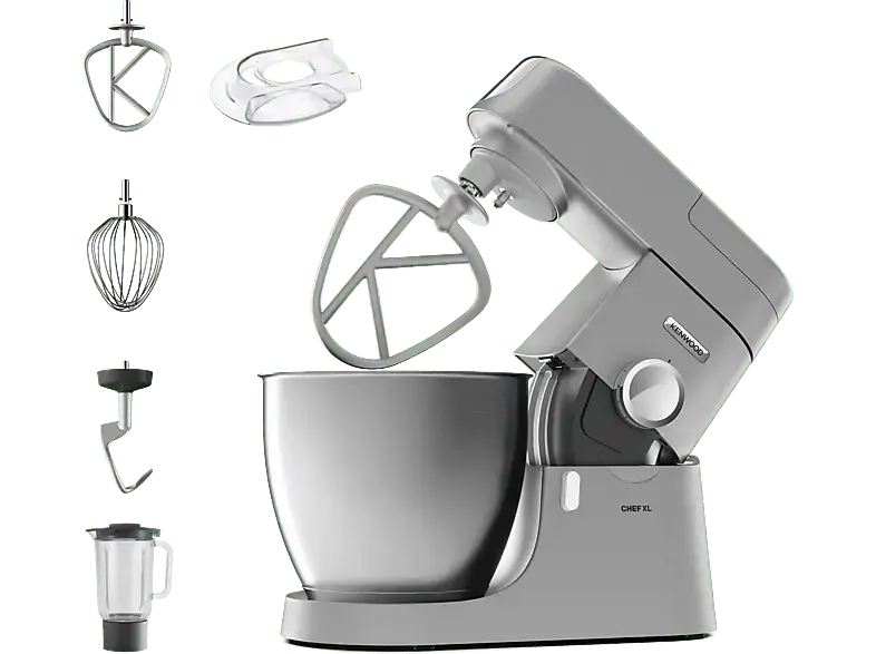 Kenwood KVL 4110 S Chef XL K&uuml;chenmaschine Silber (R&uuml;hrsch&uuml;sselkapazit&auml;t: 6,7 l, 1200 Watt)