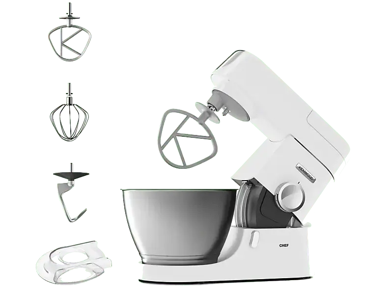 Kenwood KVC 3100 W Chef K&uuml;chenmaschine Wei&szlig; (R&uuml;hrsch&uuml;sselkapazit&auml;t: 4,6 l, 1000 Watt)