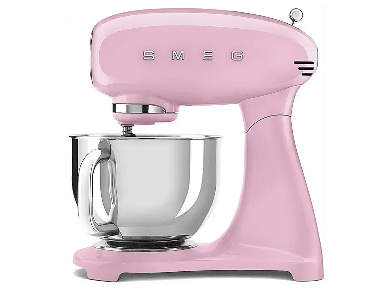 Smeg SMF05PKEU 50' Style K&uuml;chenmaschine Pink (R&uuml;hrsch&uuml;sselkapazit&auml;t: 4,8 l, 1000 Watt)