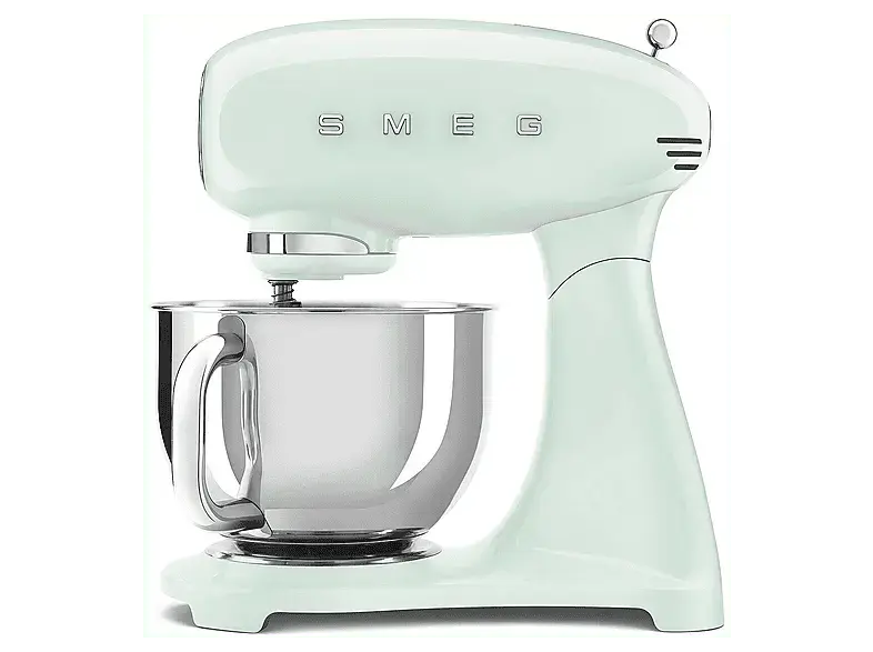 Smeg SMF05PGEU 50' Style K&uuml;chenmaschine Pastellgr&uuml;n (R&uuml;hrsch&uuml;sselkapazit&auml;t: 4,8 l, 1000 Watt)