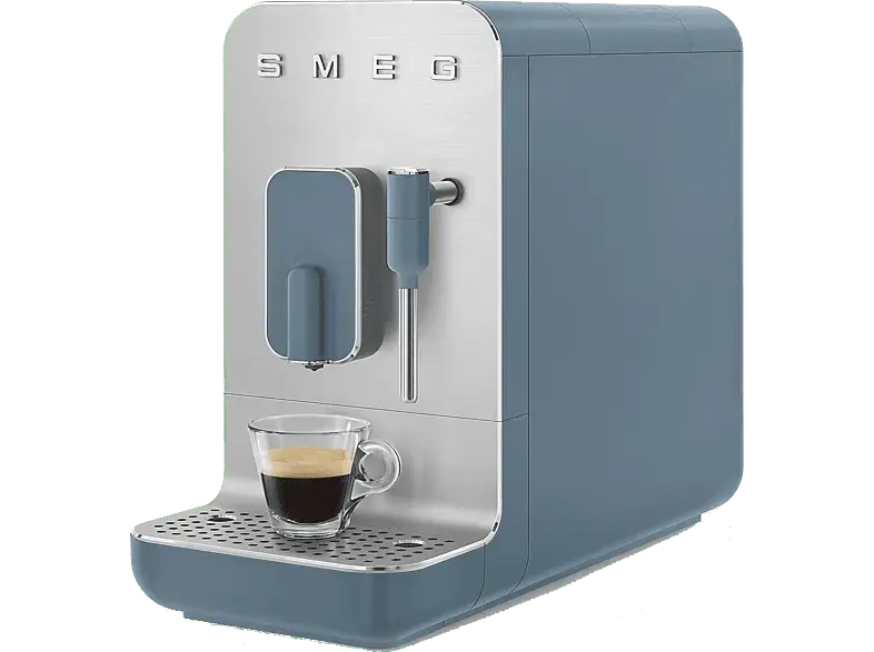 Smeg BCC12SBMEU Kaffeevollautomat (Storm Blue, Edelstahlmahlwerk, 19 bar)