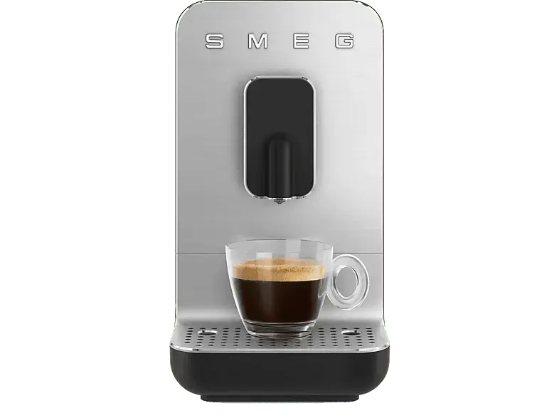 Smeg BCC11BLMEU Classic Kaffeevollautomat (Schwarz, Kaffeem&uuml;hle aus Edelstahl, 19 bar)