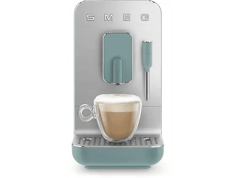 Smeg BCC12 EGMEU Classic Kaffeevollautomat (Emerald Green, Edelstahl Mahlwerk, 19 bar)