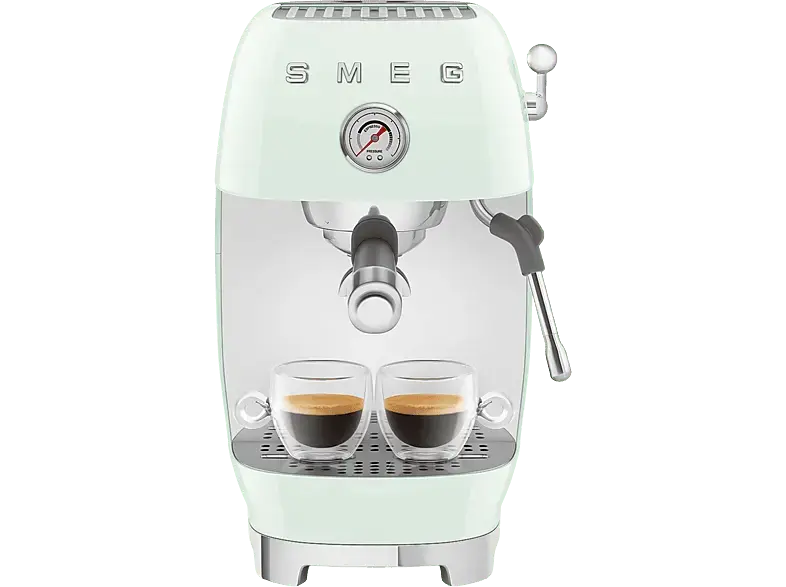 Smeg ECF03PGEU 50's Style Siebtr&auml;germaschine (Pastellgr&uuml;n, 1650 Watt, 15 bar)