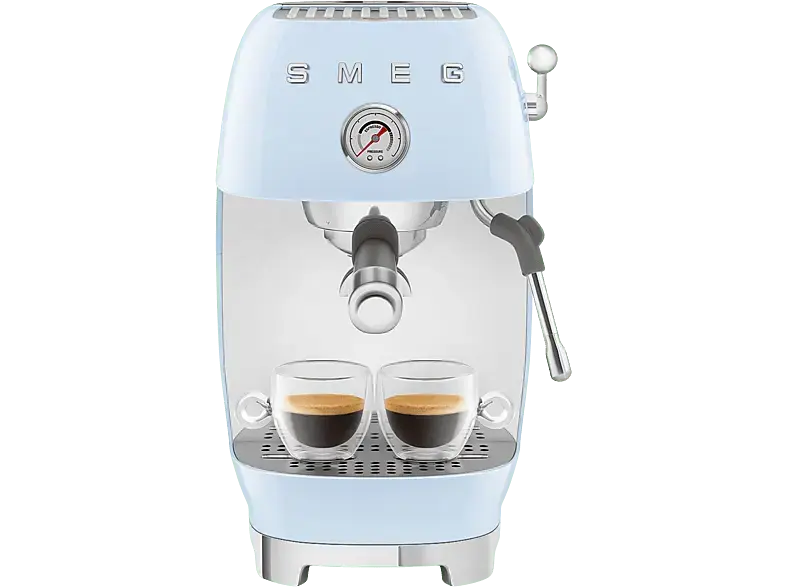 Smeg ECF03PBEU 50's Style Siebtr&auml;germaschine (Pastellblau, 1650 Watt, 15 bar)