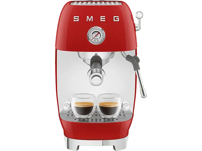 Smeg ECF03RDEU 50's Style Siebtr&auml;germaschine (Rot, 1650 Watt, 15 bar)