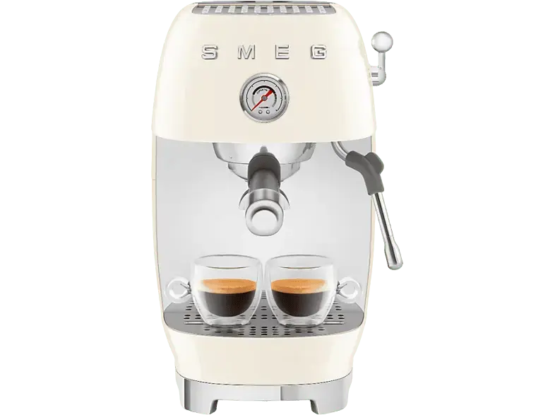 Smeg ECF03CREU 50's Style Siebtr&auml;germaschine (Creme, 1650 Watt, 15 bar)