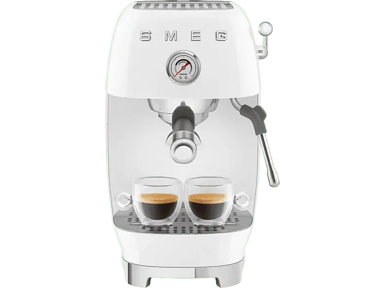 Smeg ECF03WHEU 50's Style Siebtr&auml;germaschine (Wei&szlig;, 1650 Watt, 15 bar)