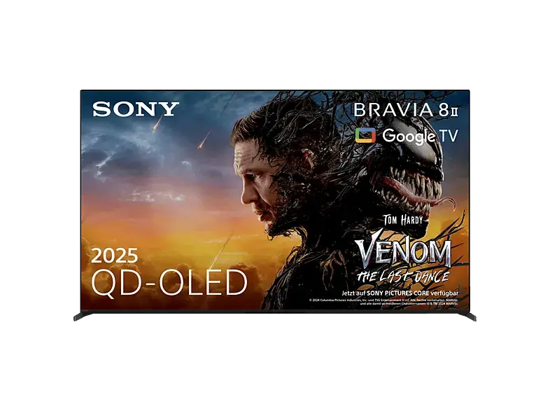 Sony Bravia 8 II (2025) 65 Zoll QD-OLED, AI XR Processor, Acoustic Surface Audio+, Dolby Vision/Atmos, Imax Enhanced, Google TV; OLED TV