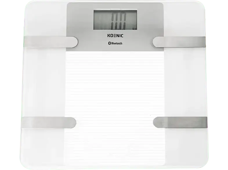 Koenic KPS 15122 W BT K&ouml;rperfettanalysewaage mit Bluetooth, Maximale Tragkraft: 150 kg
