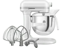 Kitchen Aid 5KSM70JPXEWH Heavy Duty K&uuml;chenmaschine mit Schl&uuml;sselheber Wei&szlig; (R&uuml;hrsch&uuml;sselkapazit&auml;t: 6,6 l, 375 Watt)