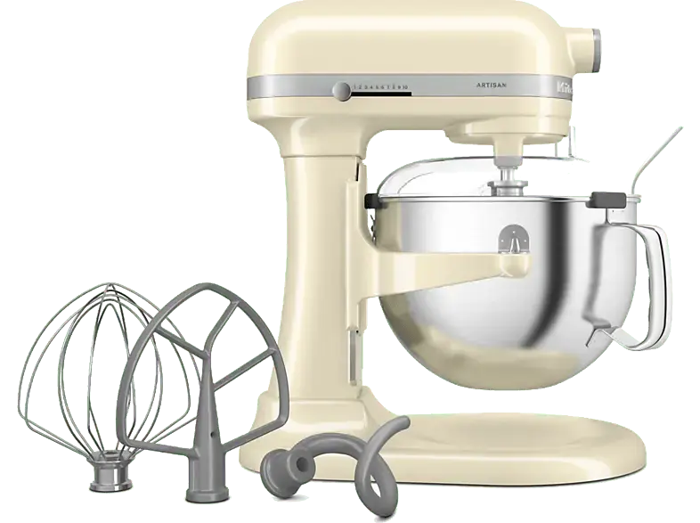 Kitchen Aid 5KSM60SPXEAC Artisan K&uuml;chenmaschine mit Sch&uuml;sselheber Creme (R&uuml;hrsch&uuml;sselkapazit&auml;t: 5,6 l, 375 Watt)
