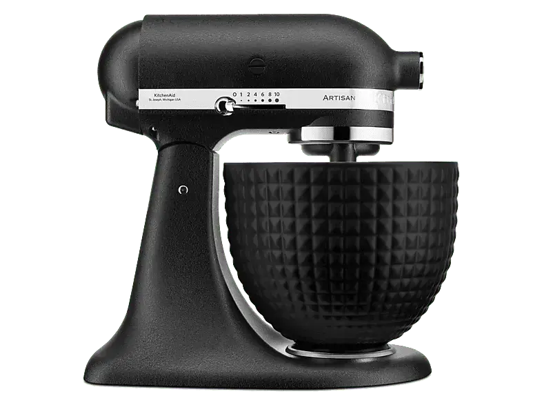 Kitchen Aid 5KSM156CXEBK Artisan K&uuml;chenmaschine mit kippbarem Motorkopf, Gusseisen Schwarz (Keramiksch&uuml;ssel, R&uuml;hrsch&uuml;sselkapazit&auml;t: 4.7 l, 300 Watt); K&uuml;chenmaschine mit kippbarem Motorkopf, Keramiksch&uuml;ssel