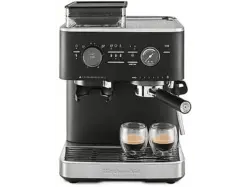 Kitchen Aid 5KES6551EBK Espressomaschine mit M&uuml;hle (Cast Iron Black, 1500 Watt, 15 bar)
