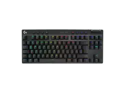 LOGITECH G pro X TKL Lightspeed Kabellose RGB Gaming Tastatur ohne Ziffernblock (Tactile), Lightsync RGB, DEU (Qwertz), Schwarz; kabellose Gaming Tastatur