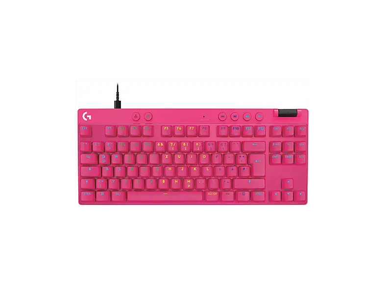 Logitech G pro X RAPID, Gaming Tastatur - TKL - Hintergrundbeleuchtung, pink