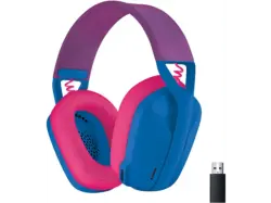 LOGITECH Gaming Headset G435 Lightspeed, Bluetooth, USB-C/A, Over-Ear, Blau
