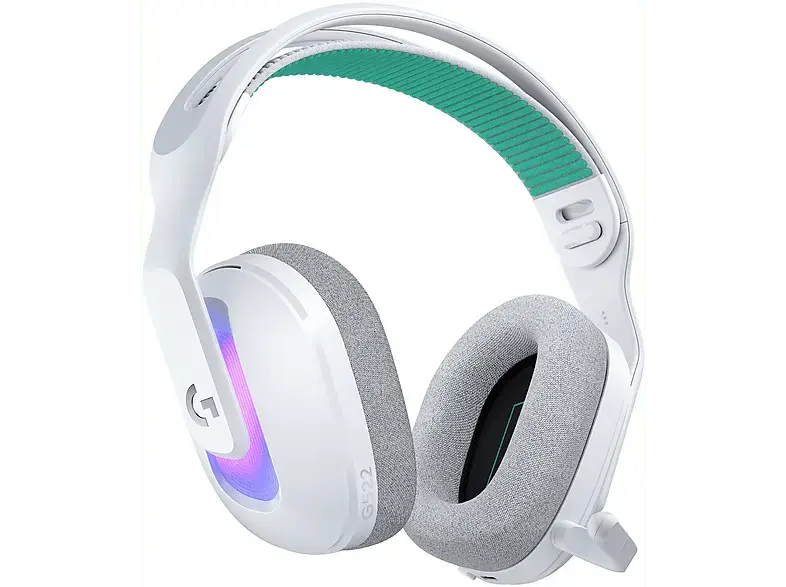LOGITECH G G522 Lightspeed, extrem leichtes kabelloses Gaming Headset, Bluetooth, DTX, 280g, Lightsync RGB, Wei&szlig;; RGB Gaming Headset