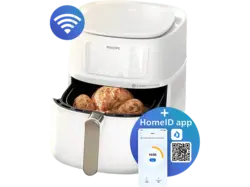 Philips HD9285/00 5000 Series XXL Hei&szlig;luftfritteuse 7,2 l, 2000 Watt, Wei&szlig;