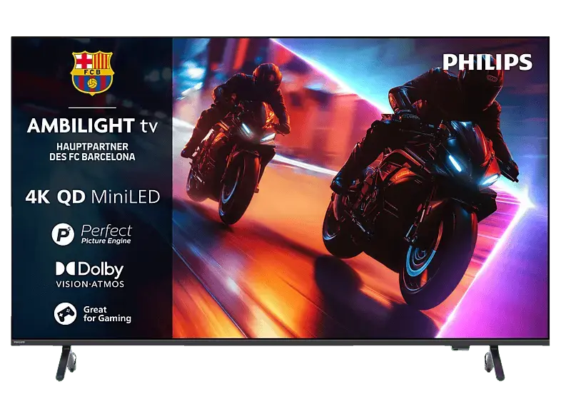 Philips 65MLED910/12 (2025) 65 Zoll QD MiniLED 4K Ambilight TV; MiniLED Ambilight TV