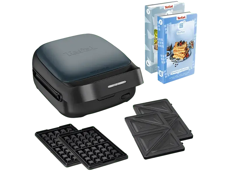 Tefal SW862B Snack Collection Sandwich & Waffel Maker, Schwarz, 700 Watt