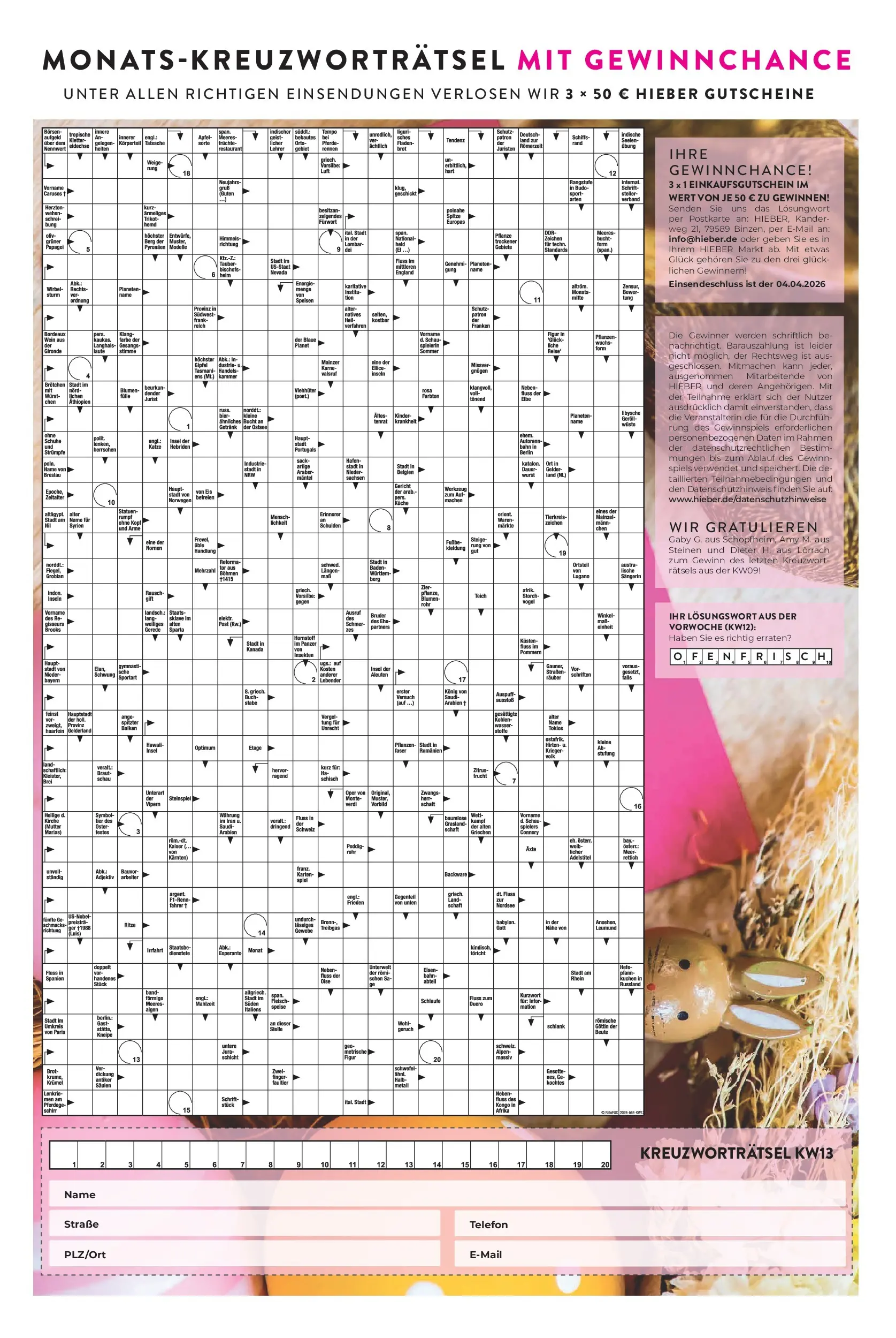 Angebote - Hieber's Frischecenter: Meine Woche (ab 22.03.2026) zum Blättern | Seite: 15