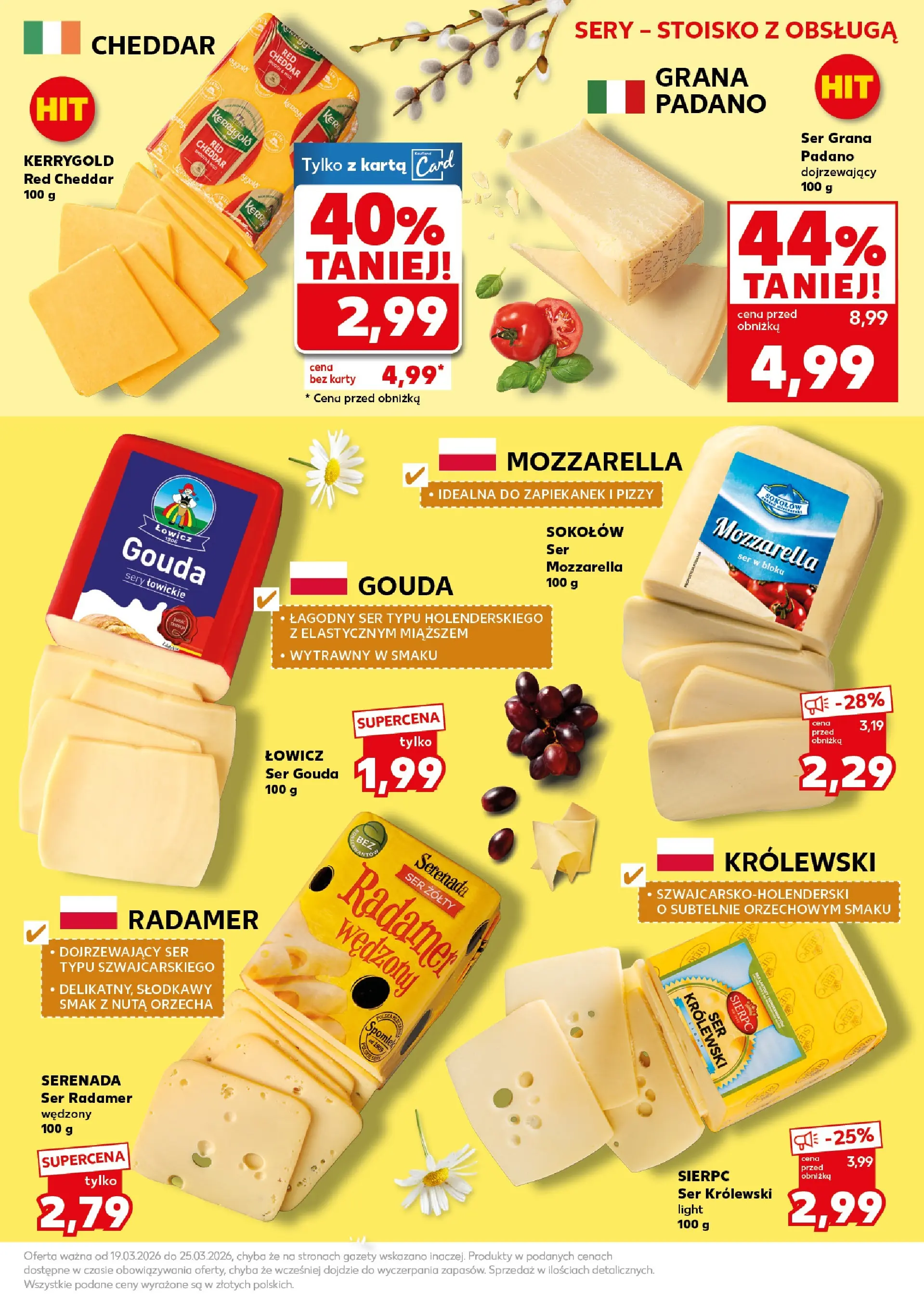 Kaufland - Kaufland Mocny Start ważne do 25.03 od 22.03.2026 - od jutra PDF | Strona: 17 | Produkty: Grana padano, Ser, Cheddar, Ser gouda