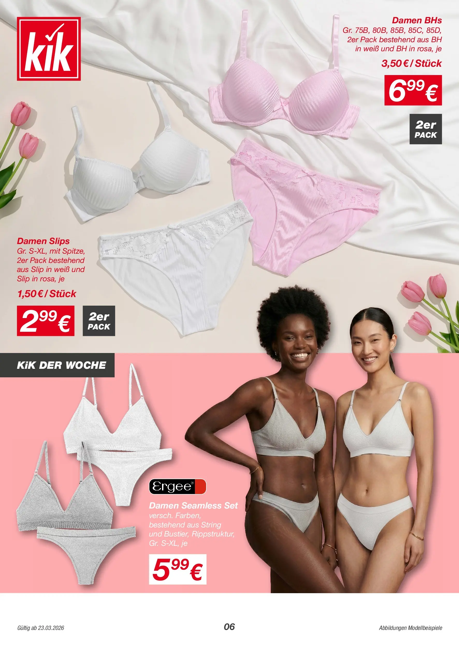 Kik - KiK: Sooo viel mehr Leichtigkeit in Leinen (ab 19.03.2026) zum Blättern | Seite: 6 | Produkte: String, BH, Slip