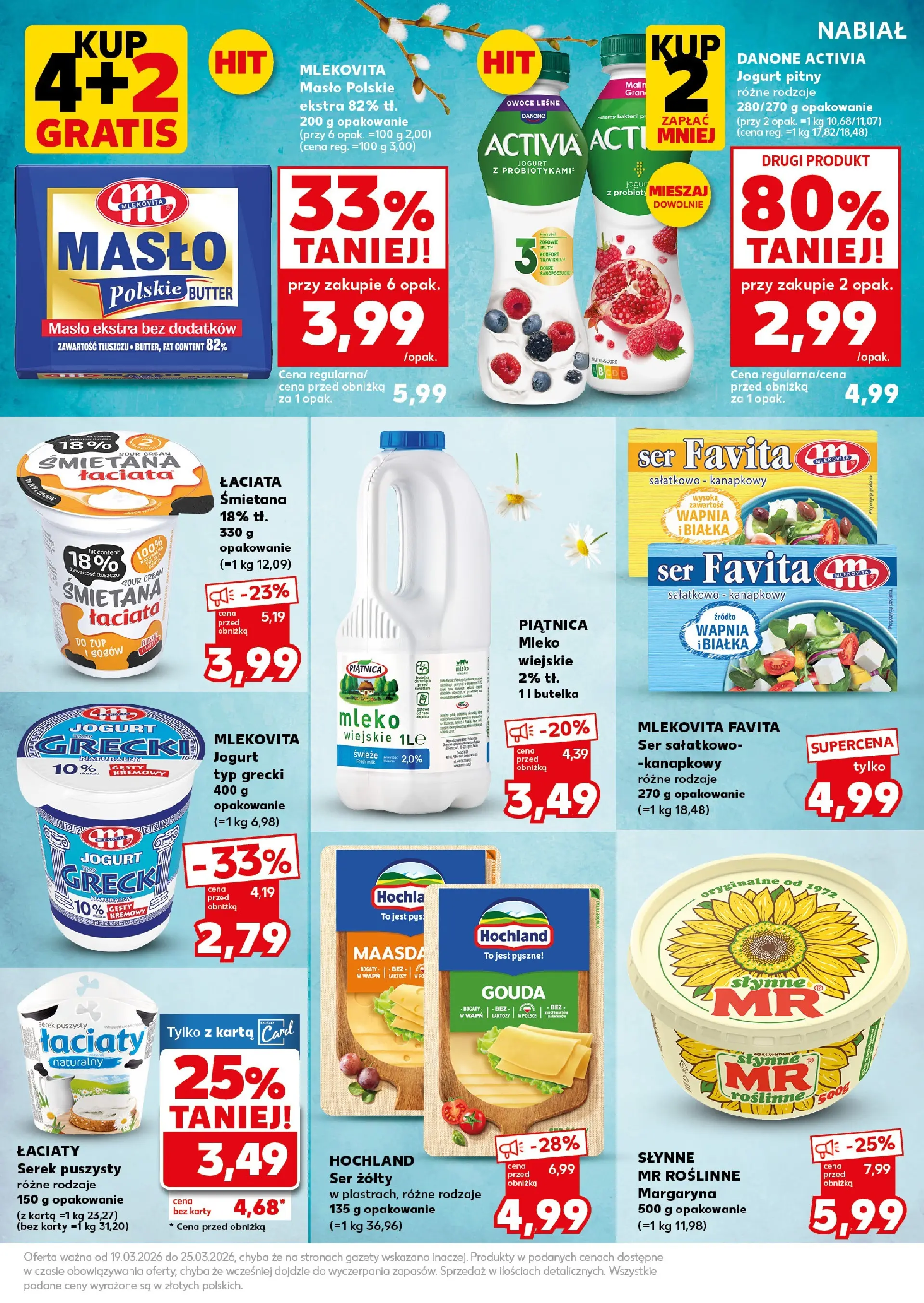 Kaufland gazetka - Super Sobota od 21.03.2026 - od jutra PDF | Strona: 23 | Produkty: Jogurt grecki, Masło Polskie, Jogurt pitny, Ser