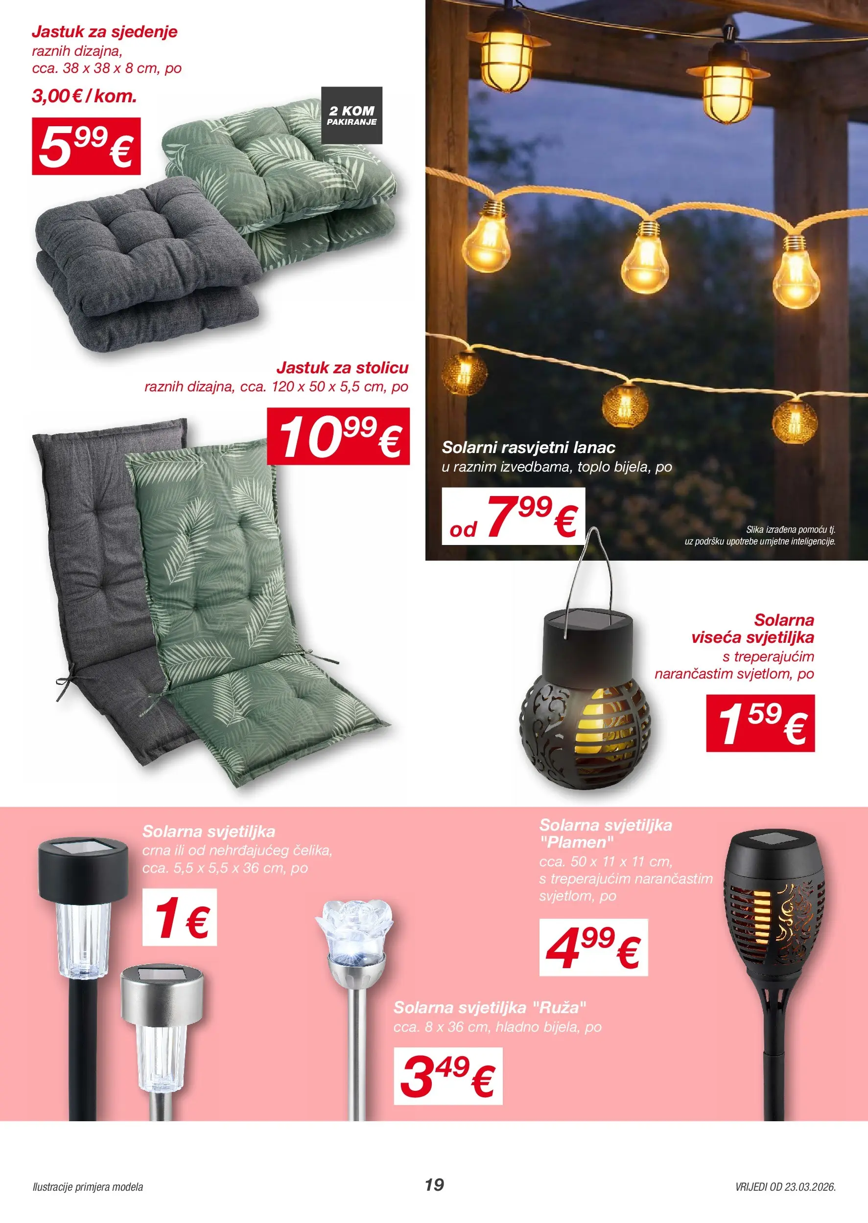 Kik - KiK katalog do 29.03.2026 novi od 22.03.2026 na listanje > letak digitalni | Stranica: 19 | Proizvodi: Jastuk, Svjetiljka