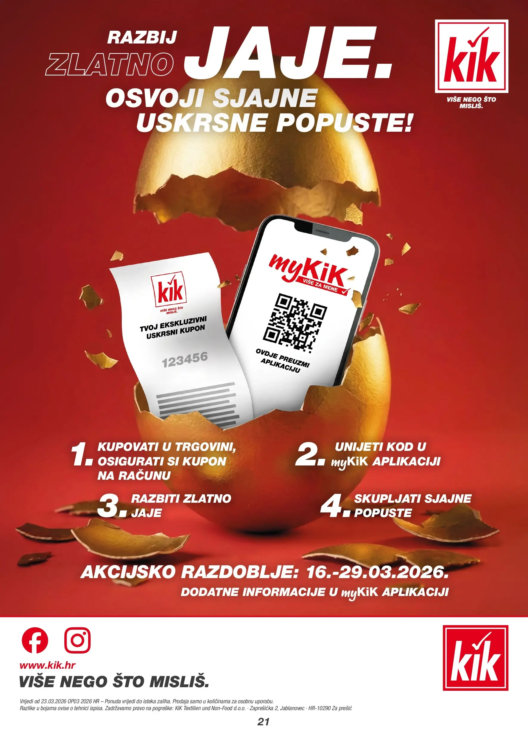 Kik - KiK katalog do 29.03.2026 novi od 22.03.2026 na listanje > letak digitalni | Stranica: 21