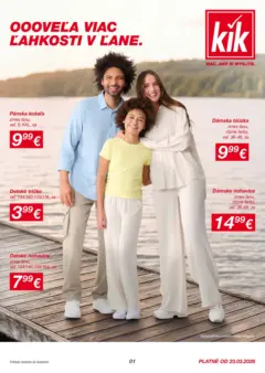 Kik leták platný od 22.03.2026