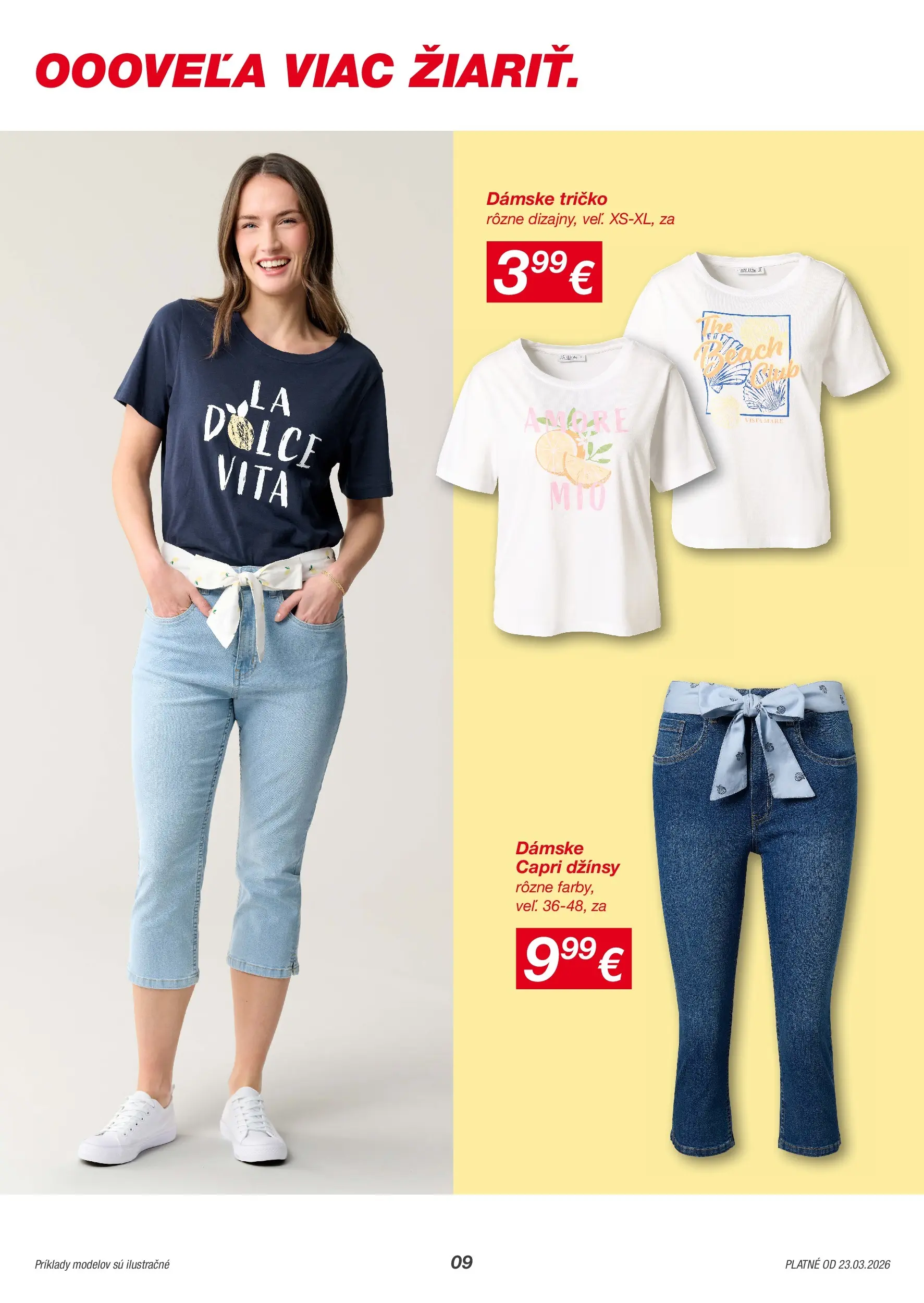 Kik - KiK leták platný do 29.03.2026 od 22.03.2026 → Aktuálny textil výpredaj online | Strana: 9 | Produkty: Tričko