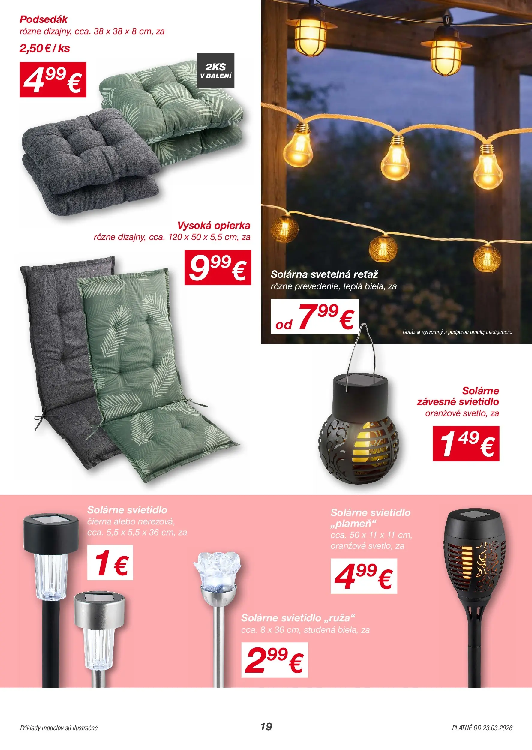 Kik - KiK leták platný do 29.03.2026 od 22.03.2026 → Aktuálny textil výpredaj online | Strana: 19 | Produkty: Závesné svietidlo, Svietidlo