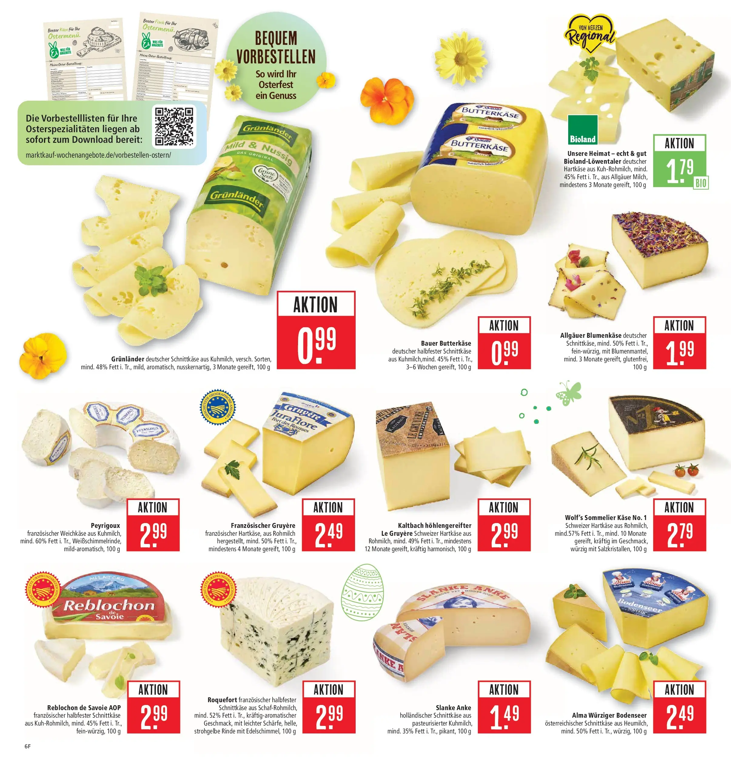 Marktkauf Prospekt Heidenheim	 (ab 23.03.2026) » Angebote online | Seite: 8 | Produkte: Käse, Grunlander