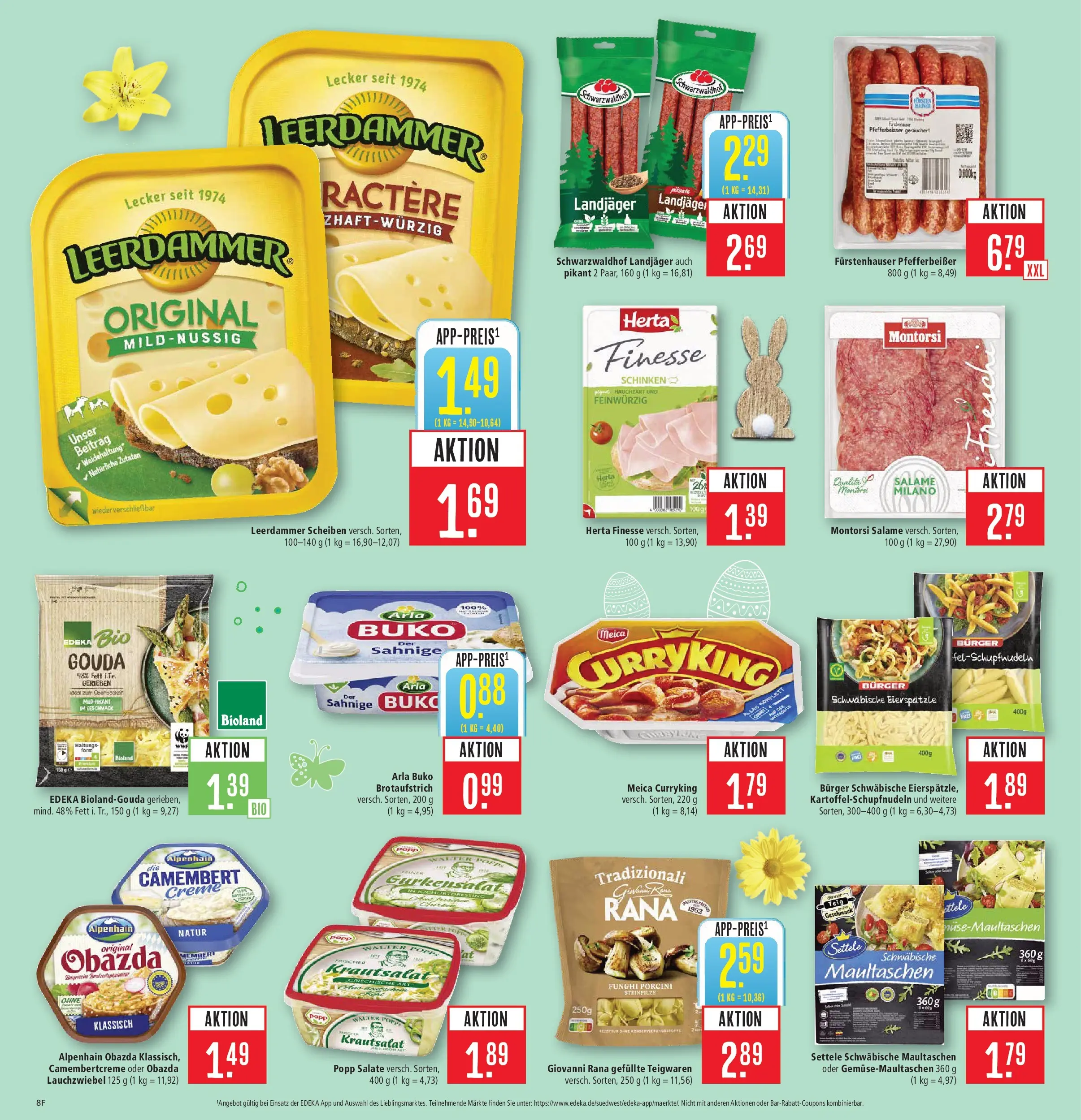 Marktkauf Prospekt Heidenheim	 (ab 23.03.2026) » Angebote online | Seite: 10 | Produkte: Leerdammer, Creme, Schinken, Maultaschen