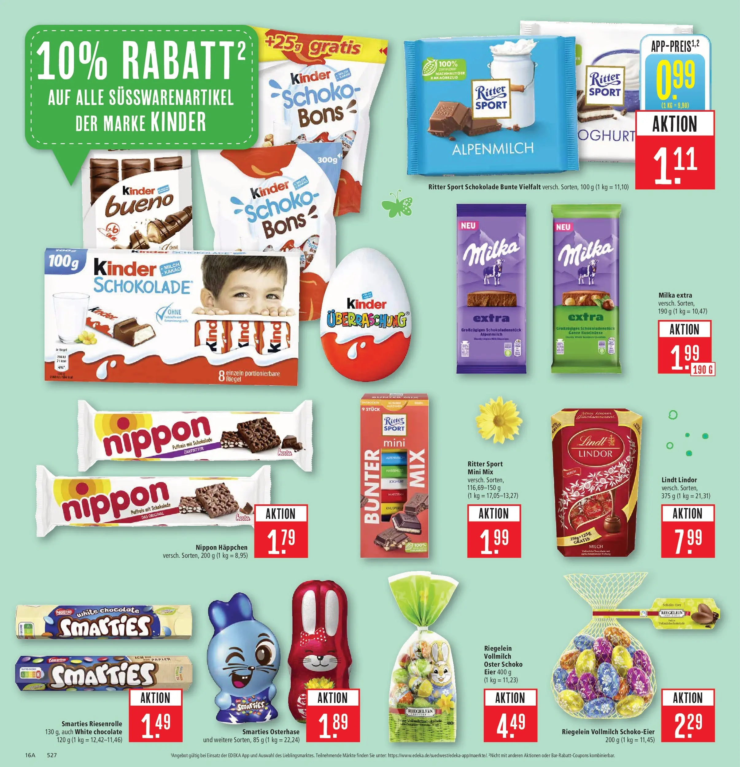 Marktkauf Prospekt Aschaffenburg	 (ab 23.03.2026) » Angebote online | Seite: 18 | Produkte: Milch, Eier, Schokolade, Lindt