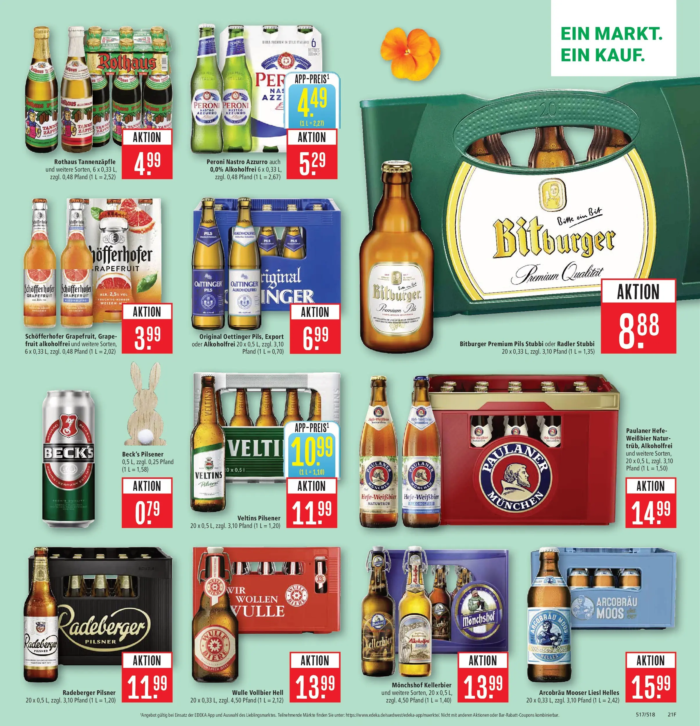 Marktkauf Prospekt Heidenheim	 (ab 23.03.2026) » Angebote online | Seite: 23 | Produkte: Bitburger, Monchshof, Radler, Veltins