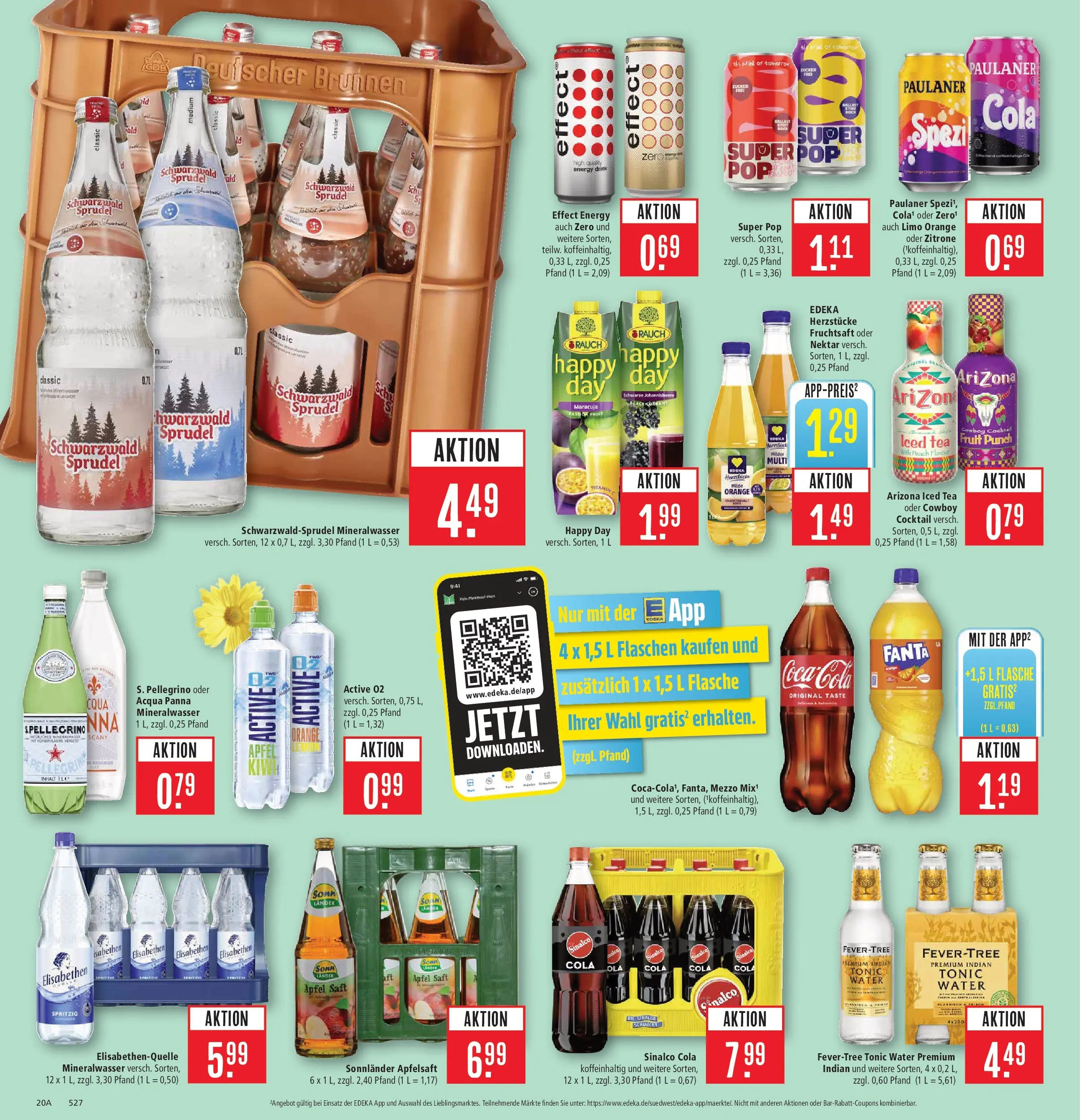 Marktkauf Prospekt Aschaffenburg	 (ab 23.03.2026) » Angebote online | Seite: 22 | Produkte: Sinalco, Fanta, Cola, Äpfel