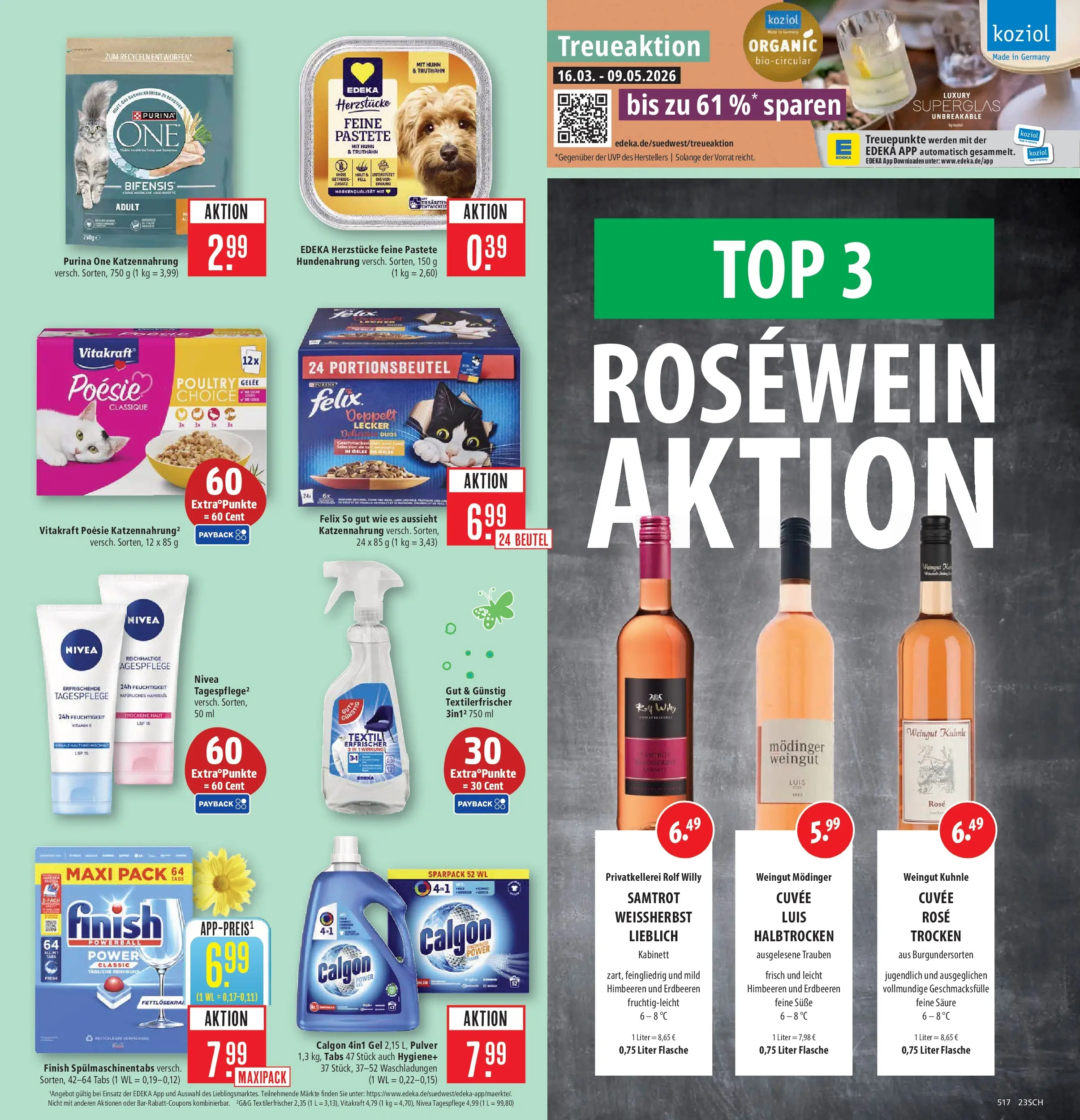 Marktkauf Prospekt Schorndorf	 (ab 23.03.2026) » Angebote online | Seite: 25 | Produkte: Purina one, Himbeeren, Trauben, Rosewein