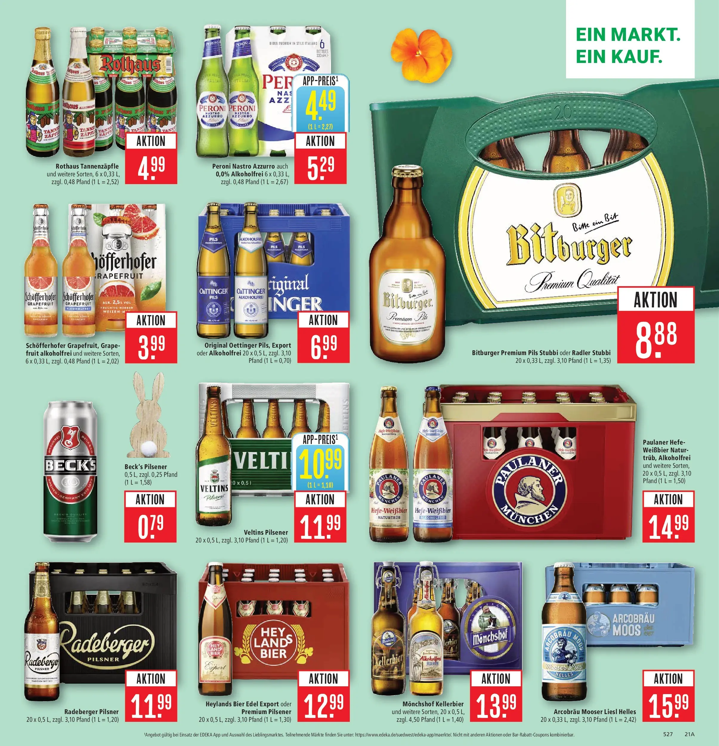 Marktkauf Prospekt Aschaffenburg	 (ab 23.03.2026) » Angebote online | Seite: 23 | Produkte: Monchshof, Weißbier, Radler, Radeberger pilsner