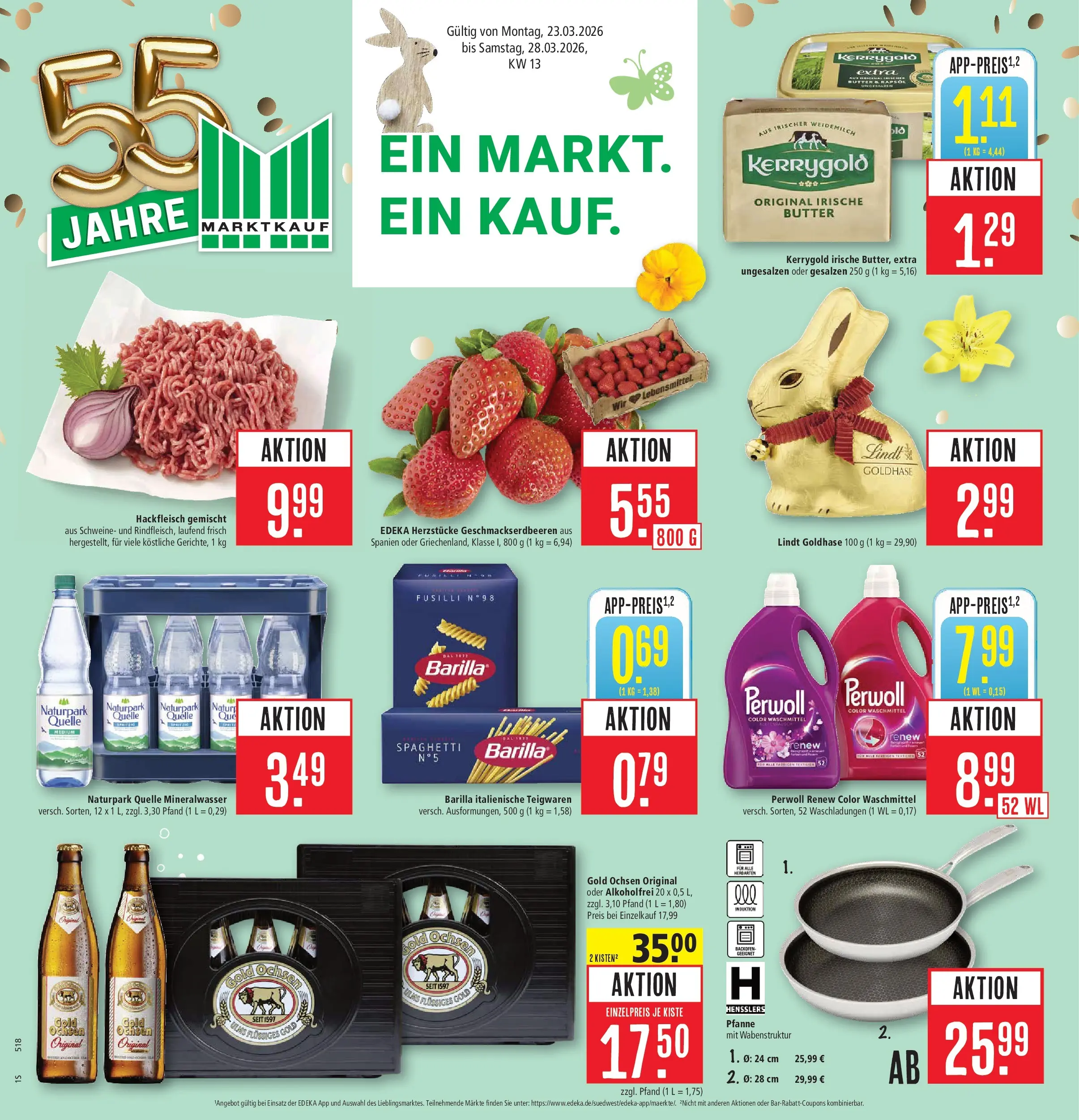 Marktkauf Prospekt Heidenheim	 (ab 23.03.2026) » Angebote online | Seite: 1 | Produkte: Butter, Barilla, Rapsöl, Waschmittel